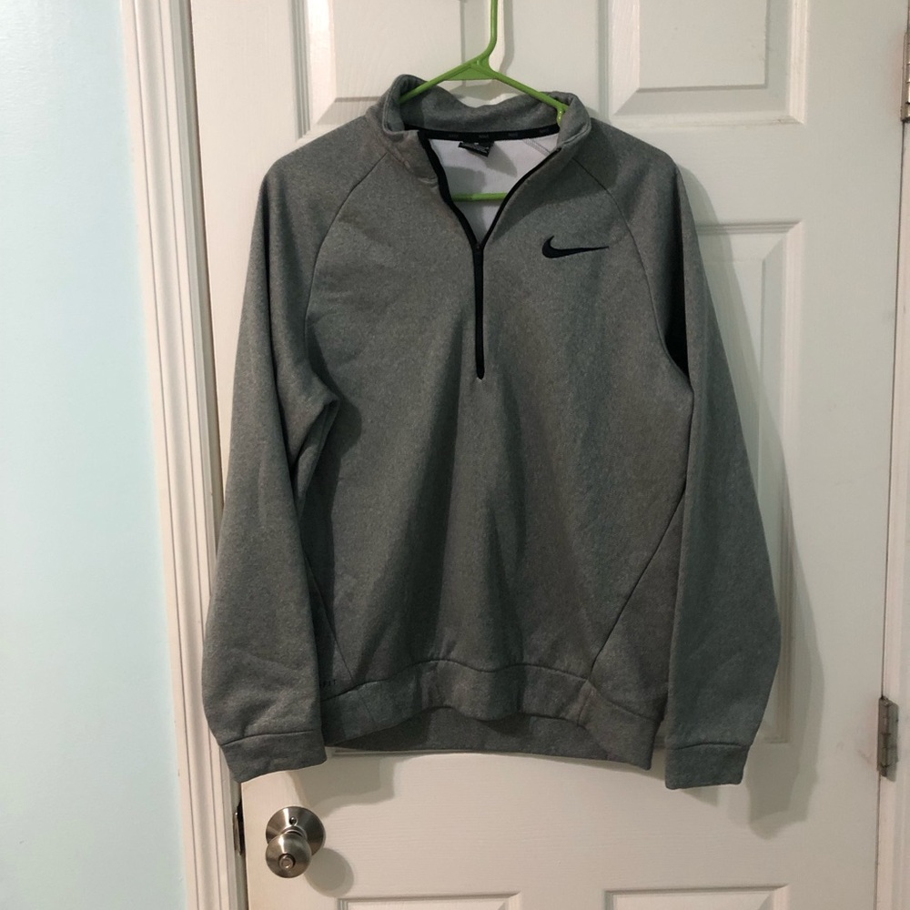 Nike Heather Gray Dri-FIT Pullover